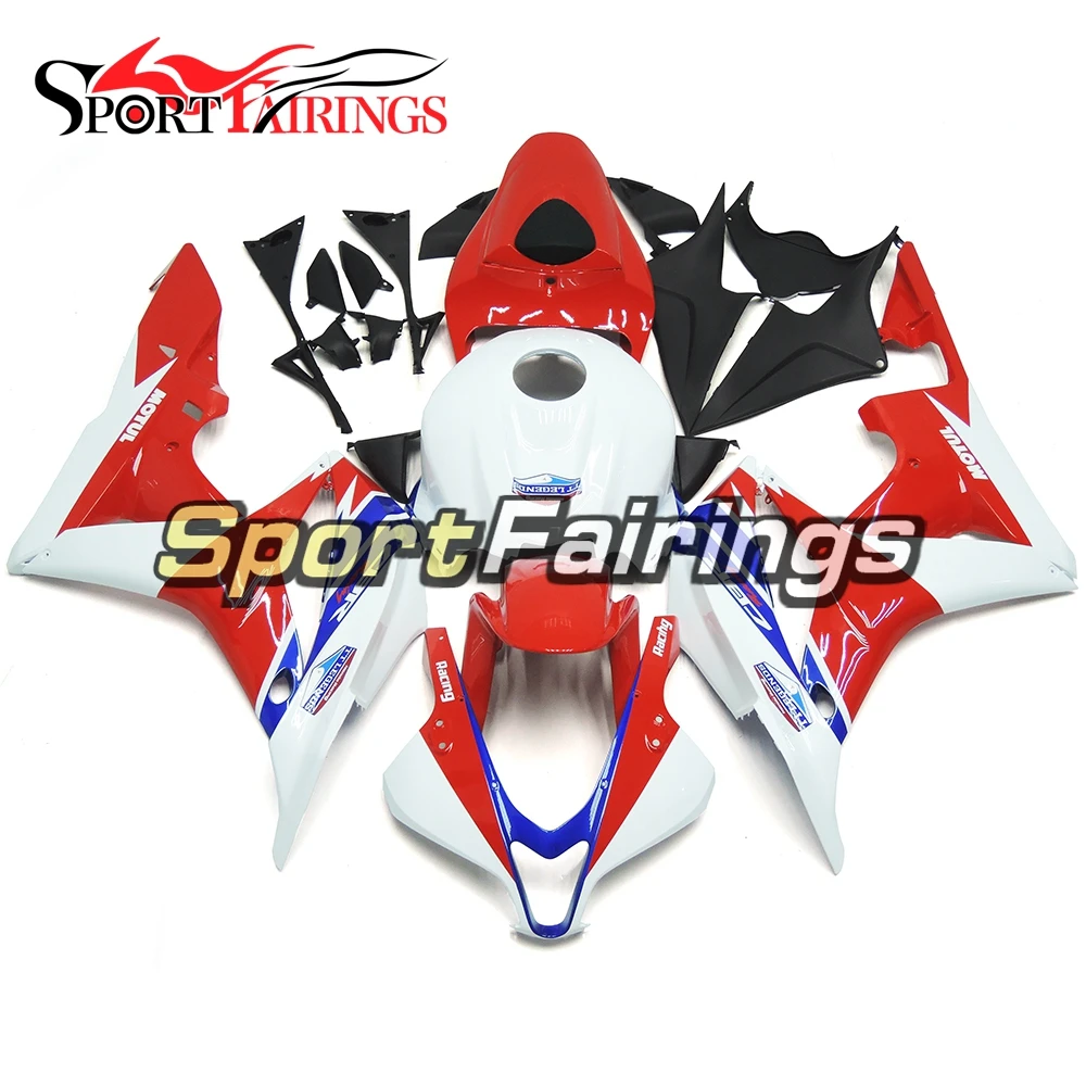 

Motorbike Injection ABS Plastic Sportbike Fairing Kits For Honda CBR600RR F5 07 - 08 CBR600 2007 2008 Racing White Red Cowling