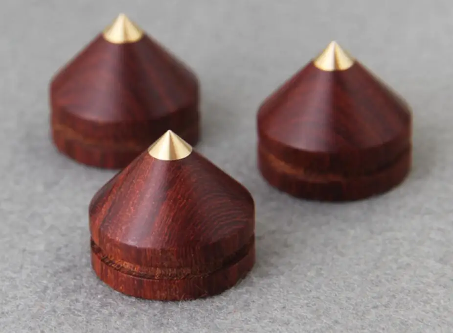 8 комплектов подставка для динамиков шипы опорная палисандр Деревянный медный