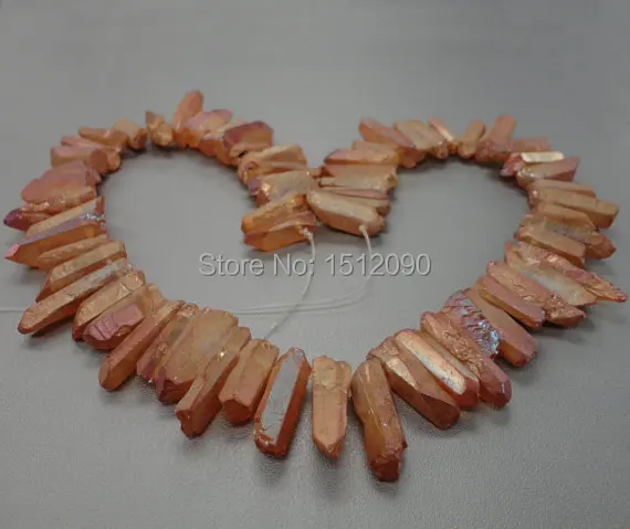 63 шт./нитка подвеска из натурального мистического титанового кварцевого