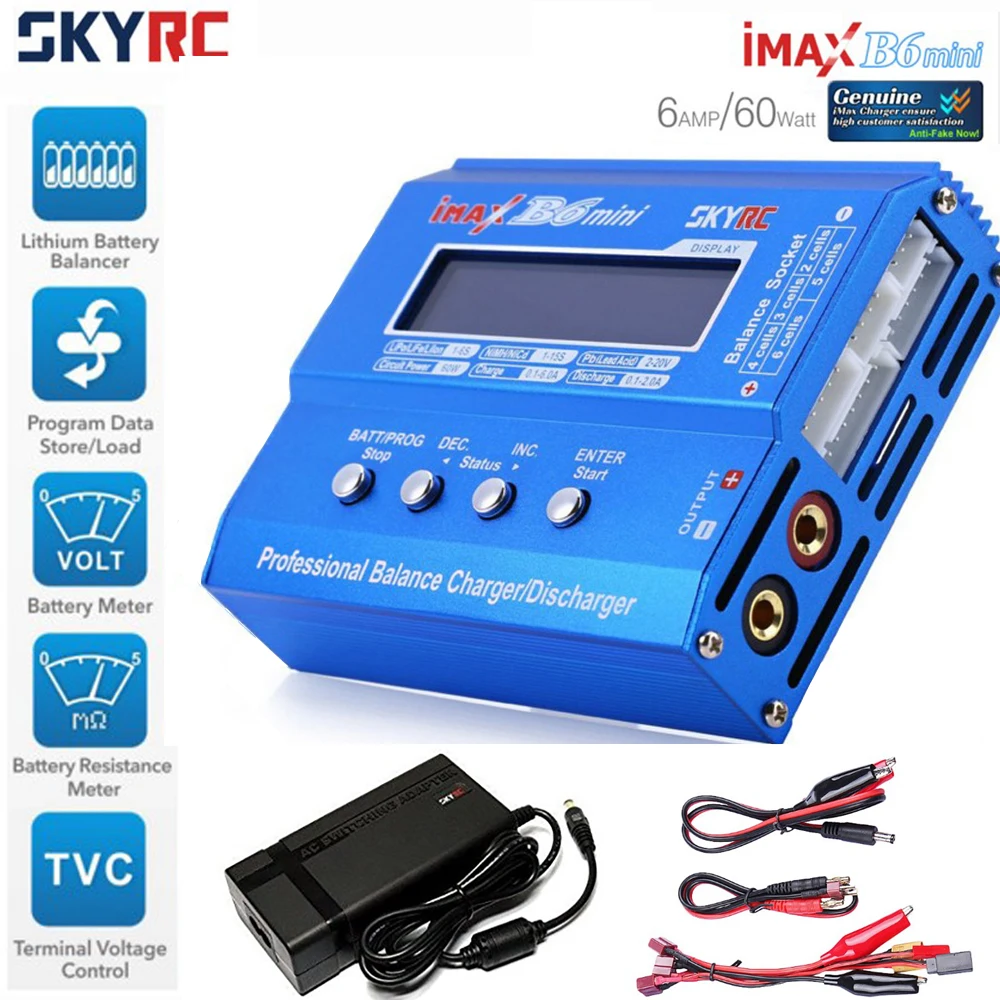 Skyrc Imax B6 мини 60 Вт профессиональный баланс Зарядное устройство Dis Lipo с питания