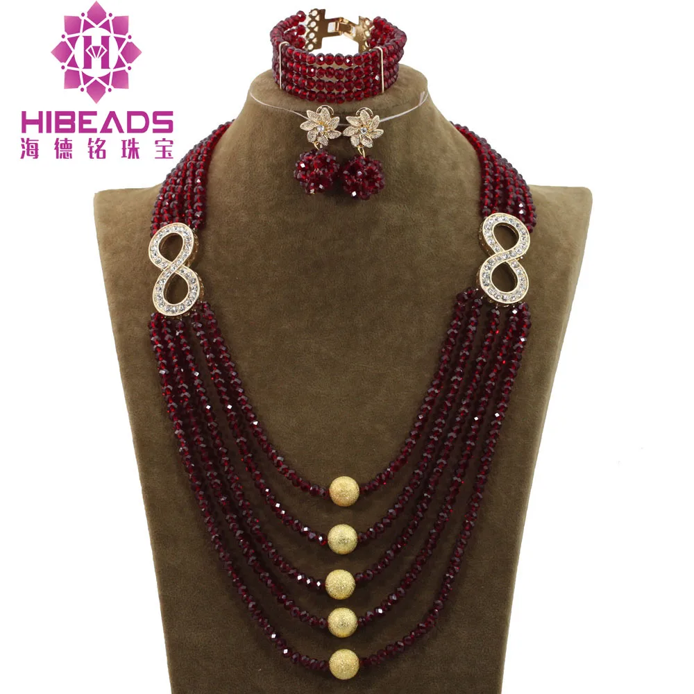 Ювелирный Комплект из колье браслета и серёг 11 слоев | Украшения аксессуары