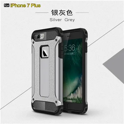 silver gray Прочный Гибридный чехол для телефона s для Iphone Xr Xs Max, чехол, жесткий защитный чехол, Прочный противоударный чехол для Iphone 5, 6 S, SE, 7, 8 Plus, чехол - Цвет: silver gray