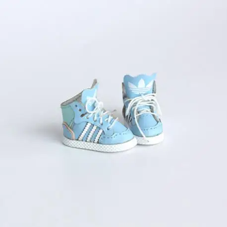 sky blue 1 пара Высококачественная спортивная обувь Blyth, обувь для скейтеров с высоким верхом для кукол Blyth, JB, Azone, Momoko, Lati Joint 1/6 кукол - Цвет: sky blue