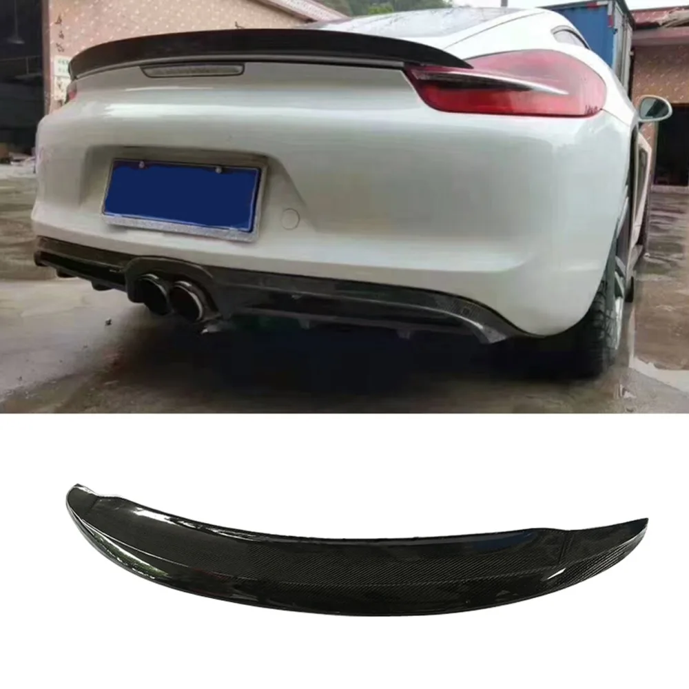 Автомобильный Стайлинг Duckbill мини спойлер для заднего багажника Porsche 981 Cayman 2010 2011