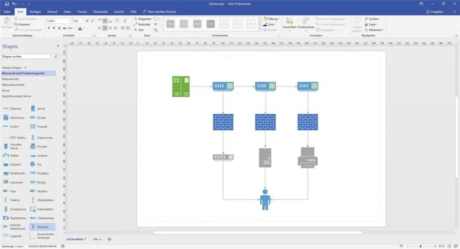 Microsoft Office Visio Professional для Windows цифровая Лицензия 1 пользователь