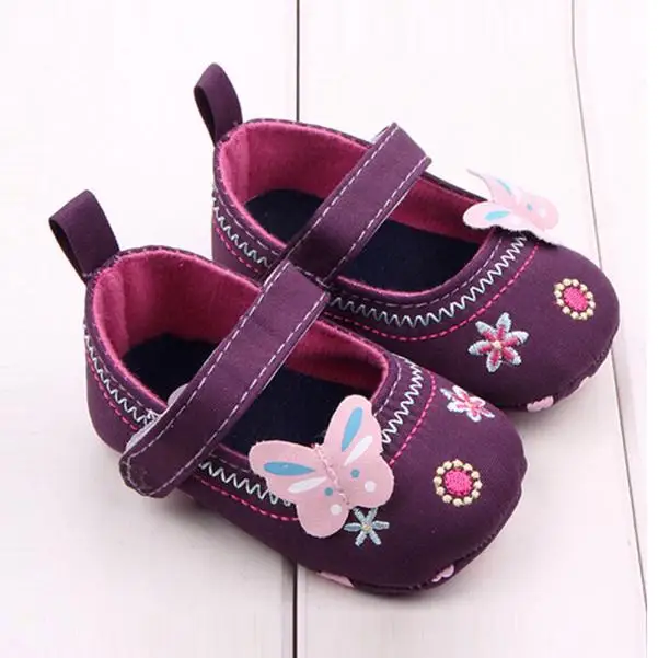 SAGACE 0-24M First Walkers Newborn Girl Butterfly Print Toddler Prewalker Shoes Infant Boys Soft Sole Baby Prewalker Shoes