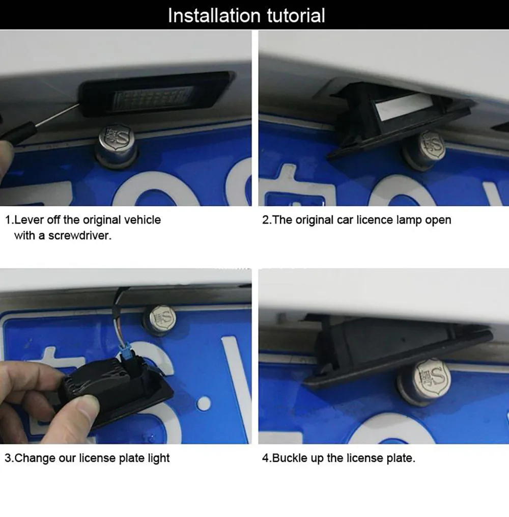 2 шт. Led номерной знак светильник для BMW E38 детей ростом 95 01 740i 740Li 750i 750Li Высокое