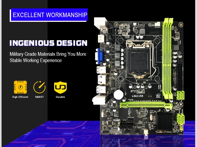 P8P H61-M LX3 плюс R2.0 рабочего Материнская плата H61 разъем LGA 1155 LGA1155 для i3 i5 i7 Процессор DDR3 новая материнская плата