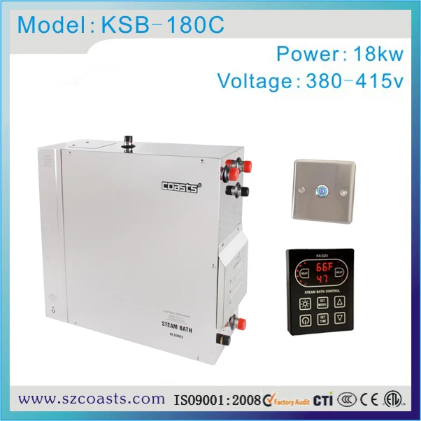 18KW 380V коммерческий паровой генератор Хаммам с двойным контроллером|Сауны| |