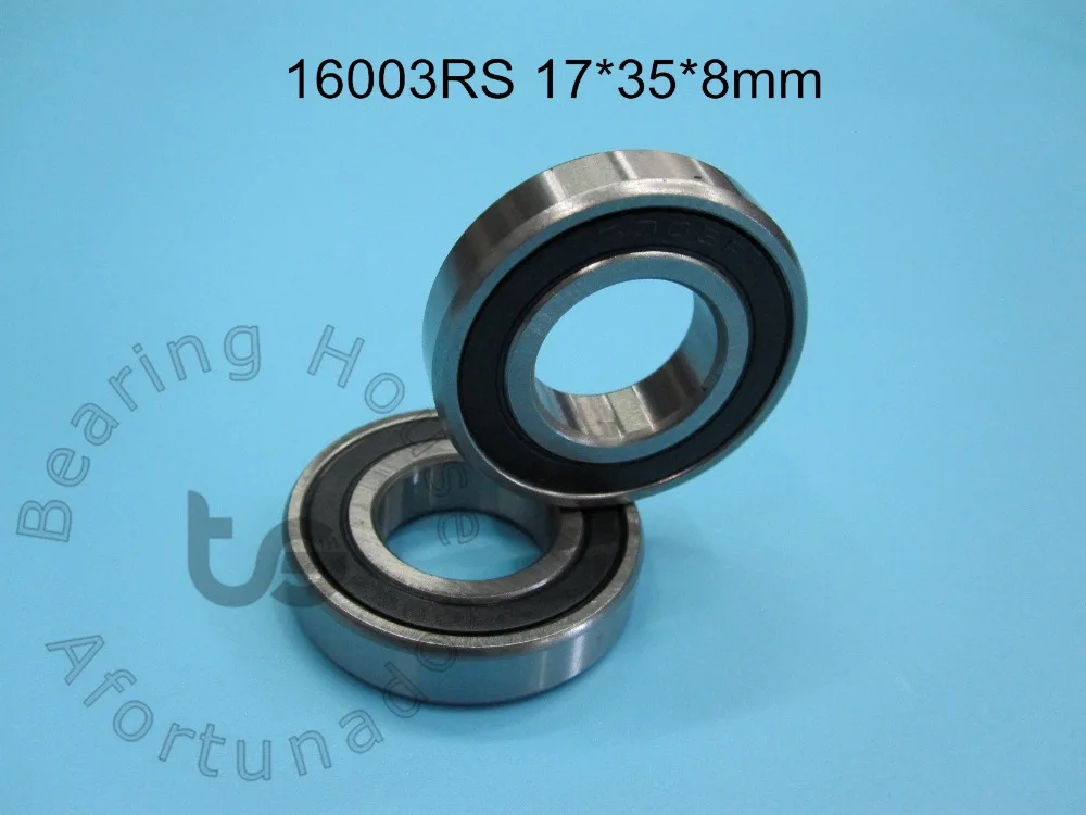 16003RS 17*35*8(мм) 1 шт. подшипник ABEC-5 16003 16003RS резиновый уплотнительный Тип хромированная сталь глубокий паз подшипник
