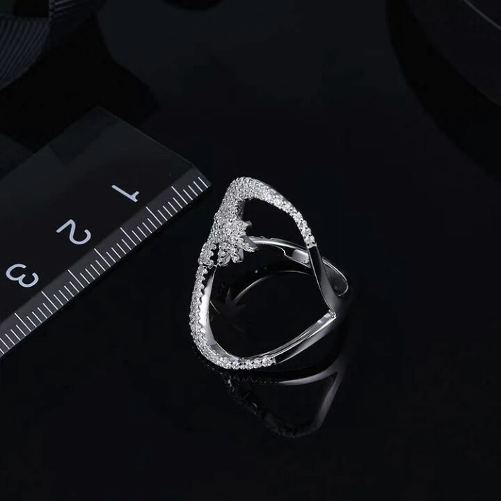 MeiBaPJ Модный брендовый перстень с луной и звездой для женщин из настоящего 925 стерлингового серебра. Отличное обереговое украшение для свадьбы и вечеринки.