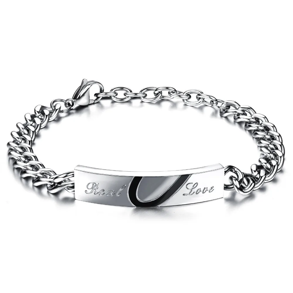 Женский браслет из нержавеющей стали с браслетом звеньев|jewelry identification|jewelry