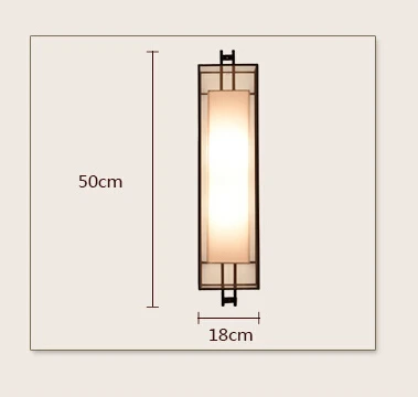 

Chinese Style LED Wall Lamp 2 Bulbs Fabric Lampshade Fixtures For Home Bar Cafe Indoor Lighting Bedside Light Lamparas De Pared