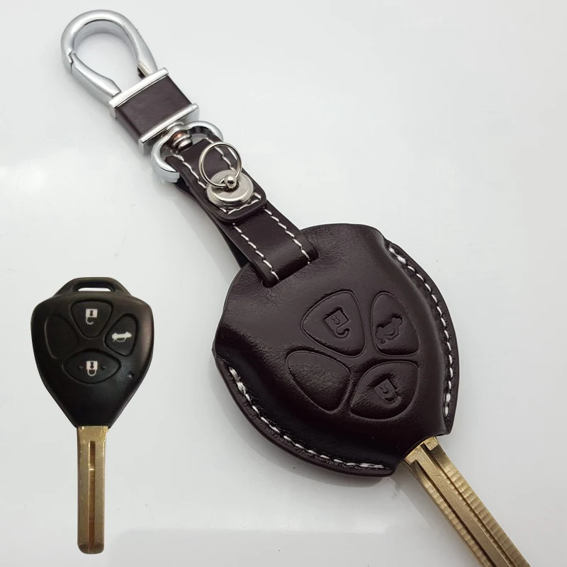 Чехол брелок для Toyota 2011 Camry XV40 Corolla 2010 Land Cruiser 2009 Prado Fortuner держатель ключей чехол