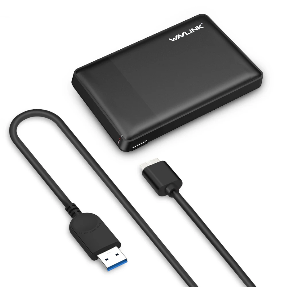 Wavlink SATA USB 3,0 Корпус жесткого диска UASP Внешний чехол для 7 мм 9,5 мм 2,5 дюйма SATA/HDD/SSD с usb-кабелем и отверткой