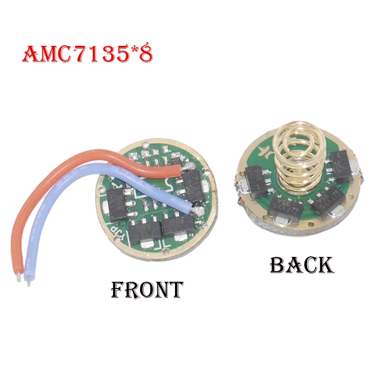 Печатная плата драйвера AMC7135x8 2800mA/ AMC7135x10 3500mA/ AMC7135x12 4200mA с новой прошивкой для CREE XML2