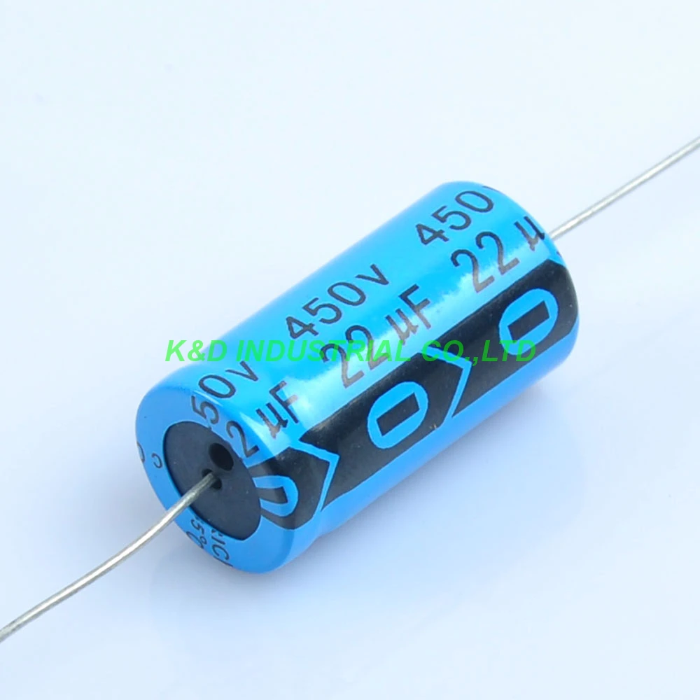 

6pcs Axial Electrolytic Capacitor 22uf 450V Tube Amp DIY 16mm*31mm Radial