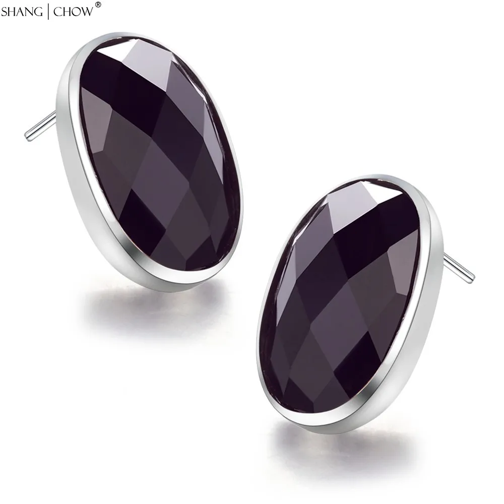 

Серьги E0404 женские, из серебра 925 пробы, с черным ониксом