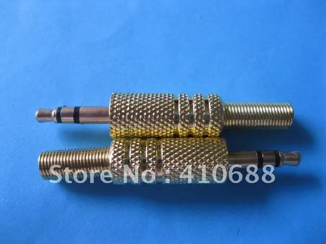 3.5mm Stereo Audio Plug with Spring Gold Plated 400 pcs per lot | Обустройство дома