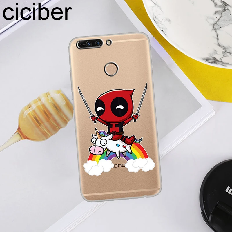Ciciber для Honor V 10 9 8 Pro Lite X C Play 7A мягкие ТПУ чехлы телефонов Deadpool Marvel Y 7 6 5 3 Prime 2017 2018 2019 |