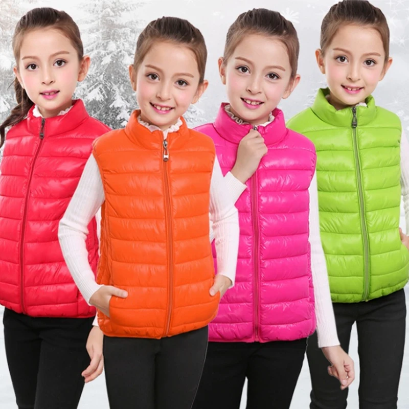 2019 светильник кое и тонкое пуховое пальто детский жилет хлопковое без рукавов