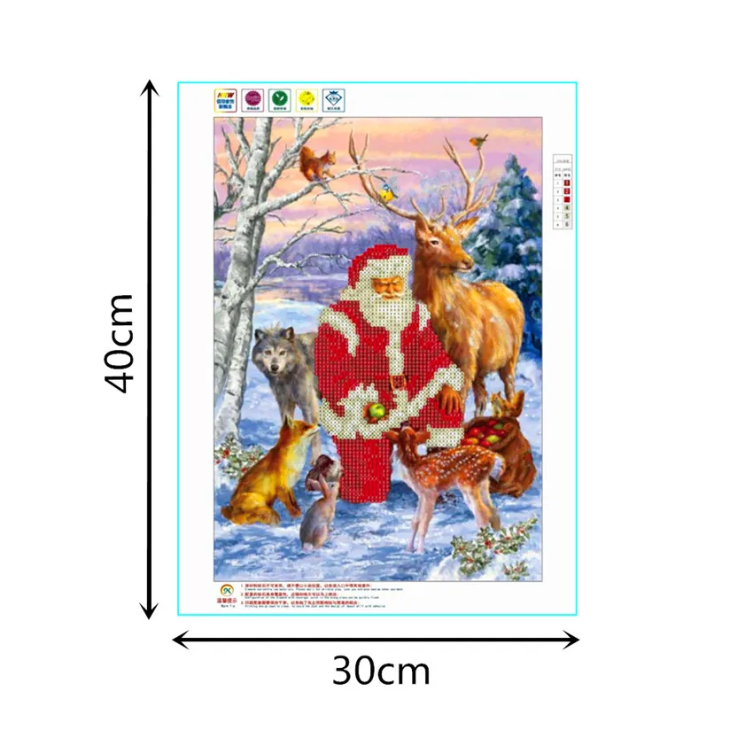 Рукоделие Рождественское украшение домашний декор алмазная живопись Kerst 5D DIY