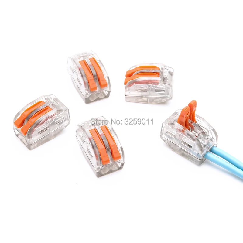 1 шт. PCT 212 222 412 пружинный рычаг Push Fit кабель Прозрачный 28 12 awg Универсальный