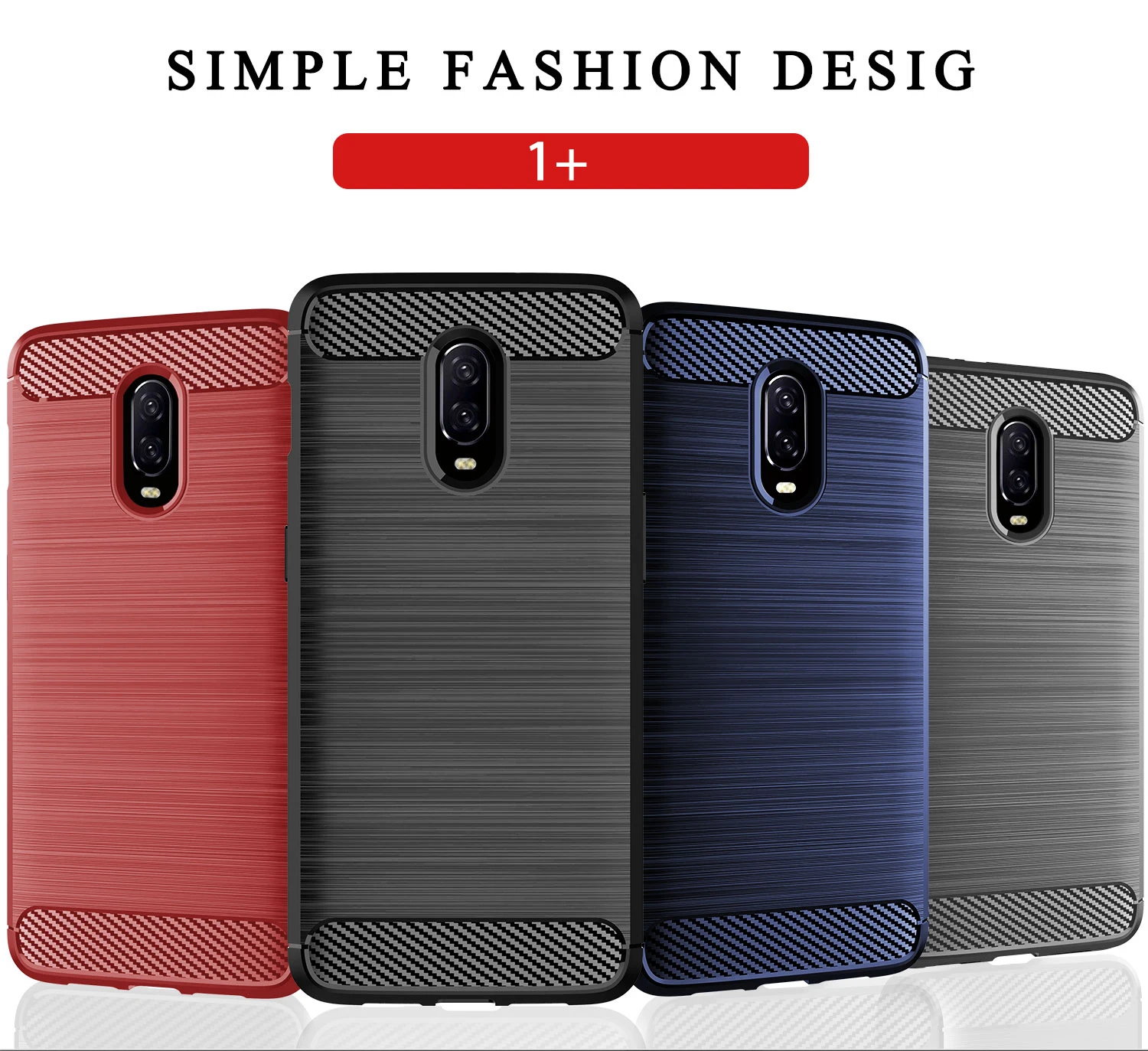 10 шт./лот чехол из углеродного волокна для OnePlus 6T 6 Матовый Мягкий силиконовый One Plus