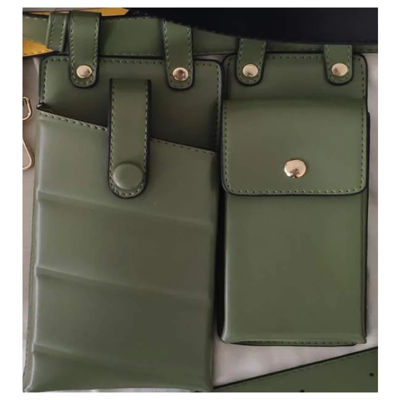 Green 2 waist bag Поясная Для женщин серпантин поясная сумка кожаная сумка модный ремень сумка Для женщин маленький телефон сумка Crossbody сумки B101 - Цвет: Green 2 waist bag