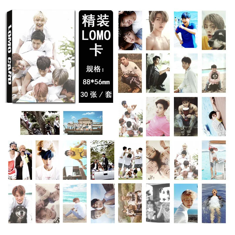 KPOP Fan EXO K M EX'ACT MONSTER LUCKY ONE альбом с маленькой картой фото карта k pop exo lomo пикторная