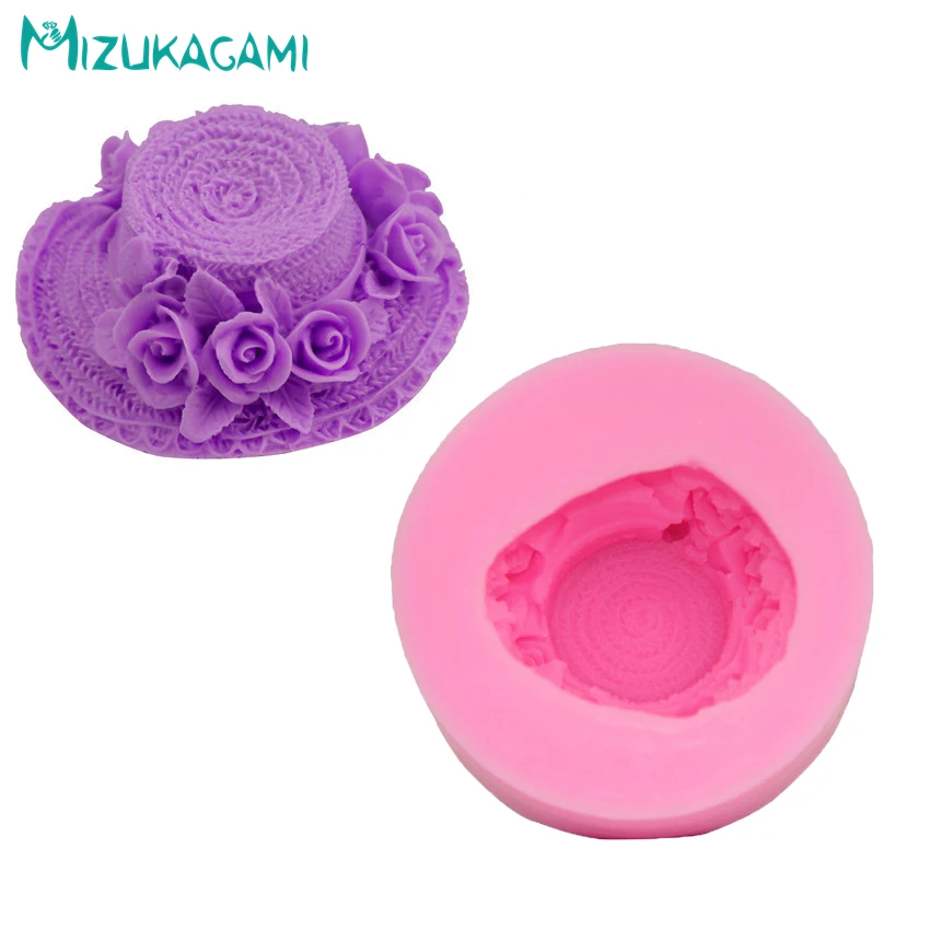 3D форма для торта в форме соломенной шляпы DIY силиконовая помады кухонные