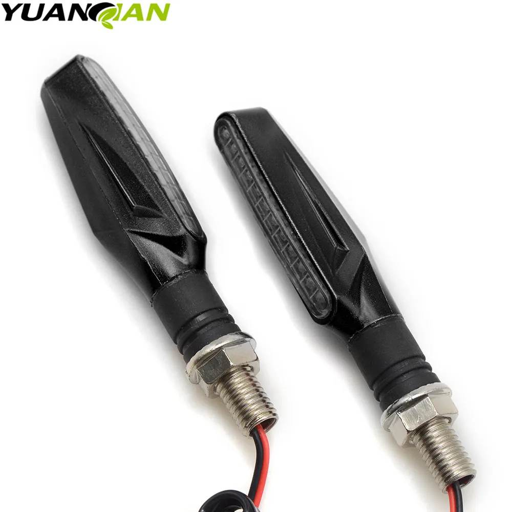 2018 Universal Motorcycle LED Turn Signal Indicators Light Amber Blinker 12V 2W 14 led Motorbike Lamp Super Bright |