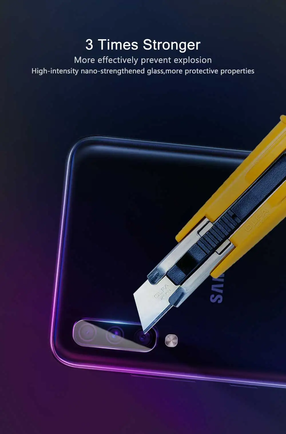 2 шт. Защитное стекло для объектива samsung Galaxy A70 A50 A40 A30 A20 M20 защитная пленка из закаленного стекла