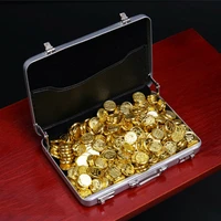 16 scale plastic gold coins suitcase 5 colors model can open scene accessories for 12 action figure anime hot toys