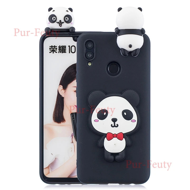 F Чехол для huawei P Smart POT LX1 LX1AF LX3 милый 3D мороженое Единорог панда кактус фрукты мягкий Силиконовый ТПУ для Honor 10 Lite - Цвет: F