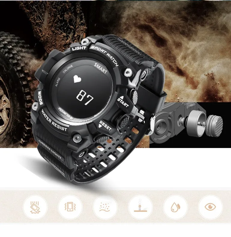 T1 OLED 0,98-дюймовый умные спортивные часы Дисплей монитор сердечного ритма IP68 Водонепроницаемый нажмите сообщение напоминание для Android и IOS Телефон