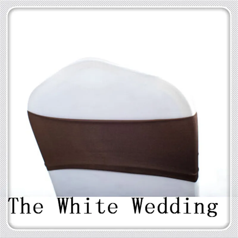 

100 шт., декоративные ленты для стула, из лайкры