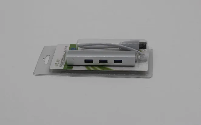 3 разъём(ов) USB 3.0 с питанием от шины Hub RJ45 10 / 100 1000 Gigabit Ethernet конвертер интернет