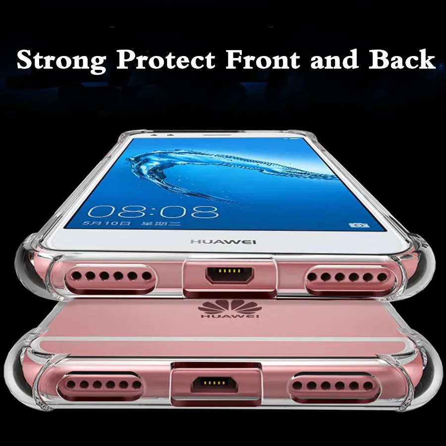 Чехол с полным покрытием защитный чехол из ТПУ для huawei Коврики 20 Pro P20 P10 P9 P8 Lite 2017
