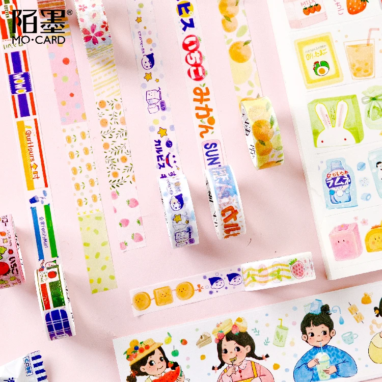 Японская Закусочная лента для декорации Washi DIY Дневник Скрапбукинг маскирующая