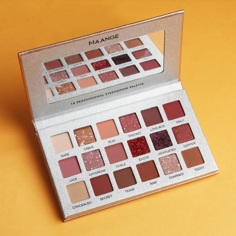 Палитра теней для век 18 цветов с блестками водонепроницаемый пигмент глаз Шиммер