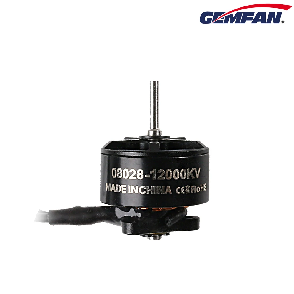 Бесщеточные двигатели GEMFAN 08028 12000KV 1 2S бесщеточный двигатель для гоночного
