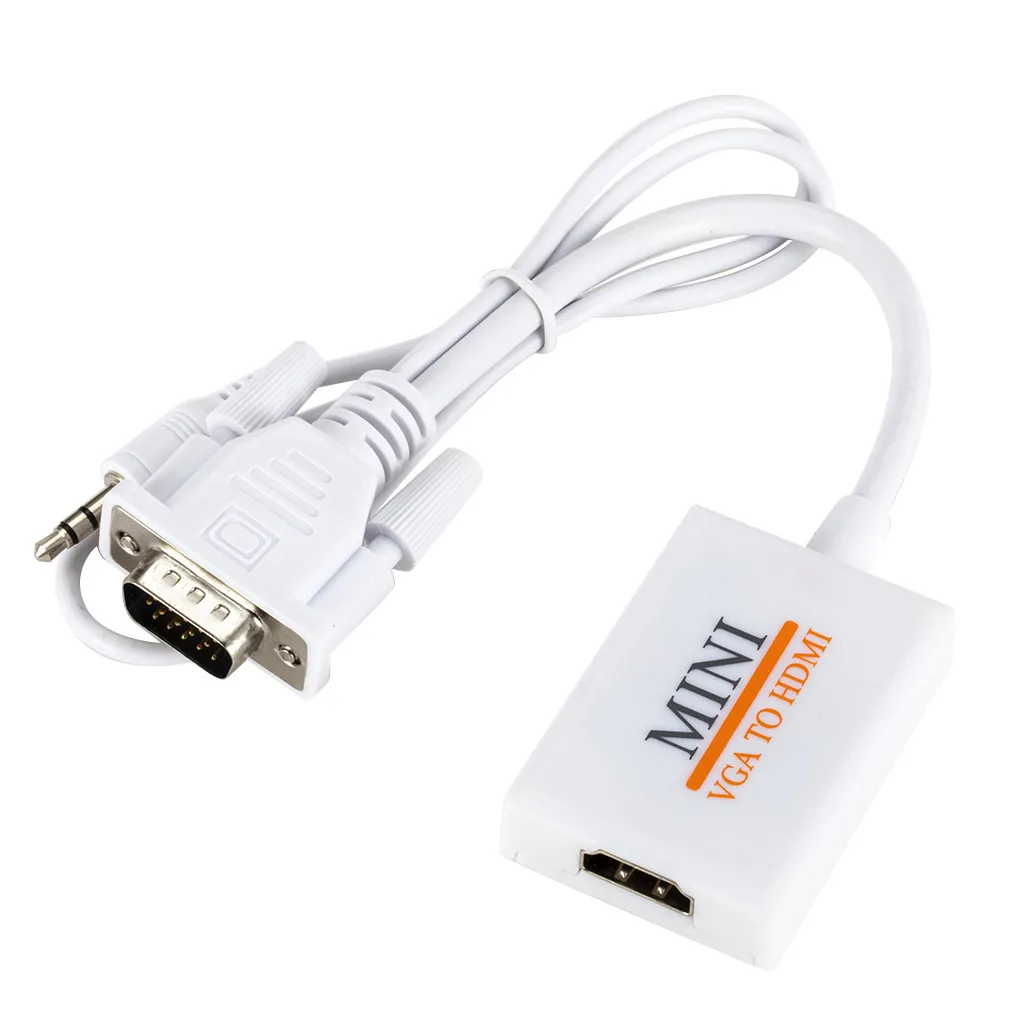 VGA вход HDMI выход 1080P HD + Аудио ТВ AV HDTV видео кабель конвертер адаптер 7 4 |