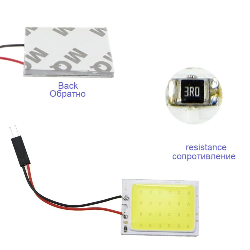 KEIN 2 шт. T10 w5w C3W C5W C10W BA9S T4W festoon COB светодиодный автомобильный Лампочка Авто
