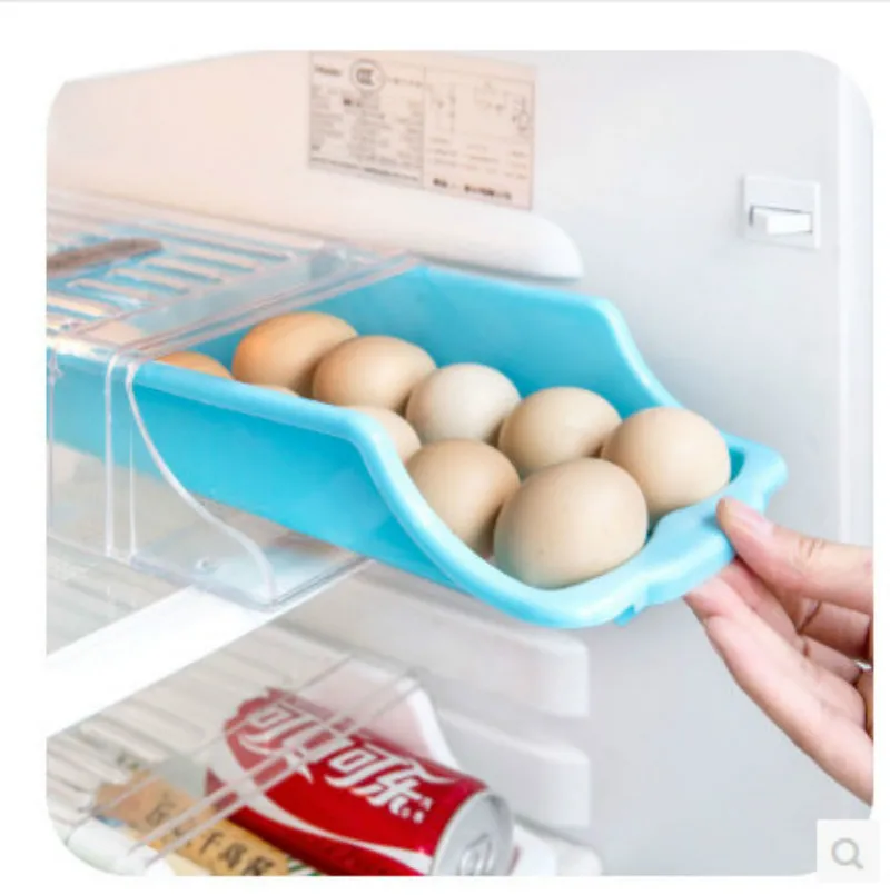 Контейнер для яиц коробка хранения ящик холодильника наклонная легко