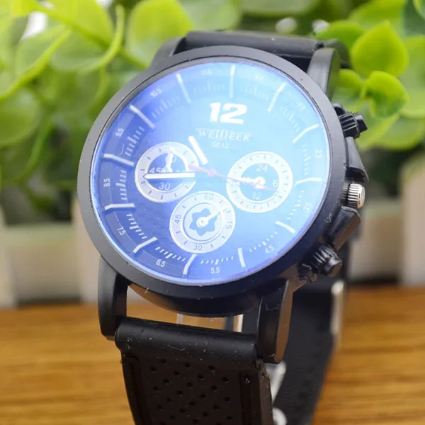 Wholesale Hot popular fashion big dial watches personalized three six pin silicone watch Outlet|watch rubber|watch craft watcheswatch home |