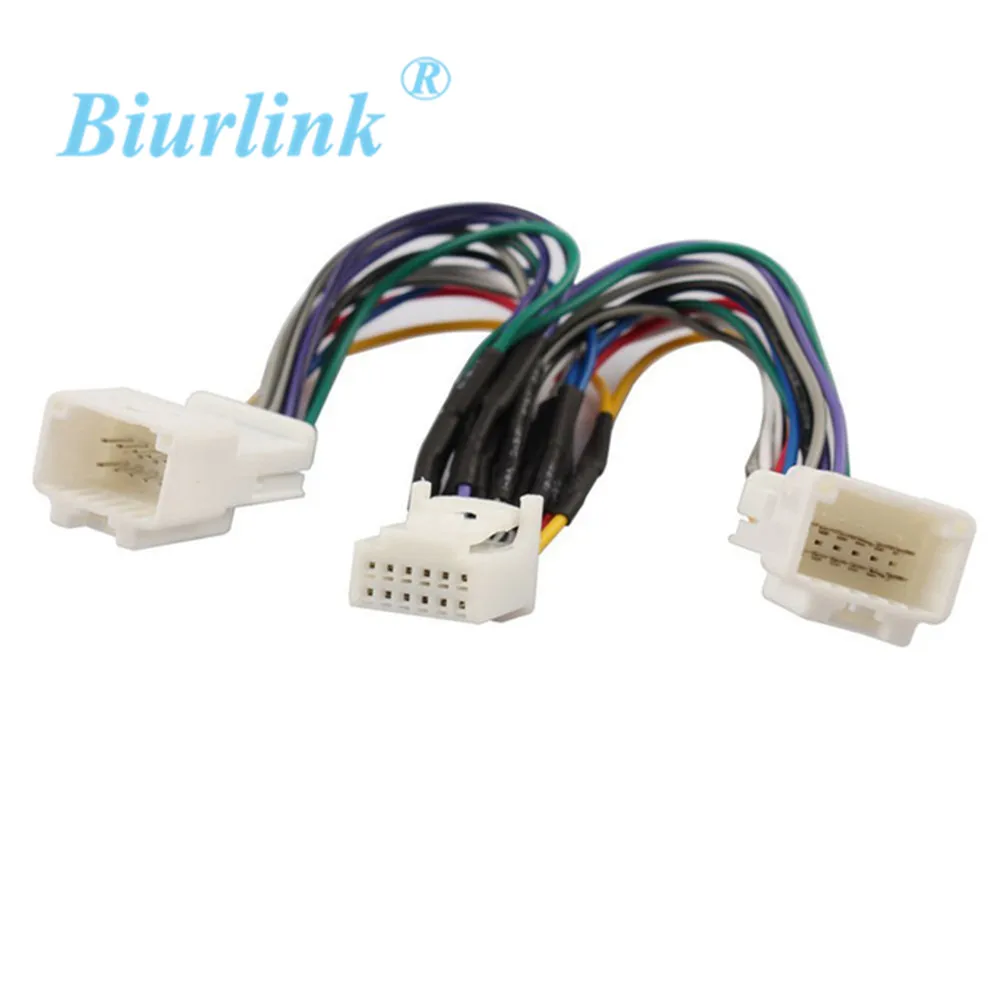 

Biurlink Car Harness Y Cable Splitter 1 to 2 Cable for Toyota Lexus to Aux In USB Interface