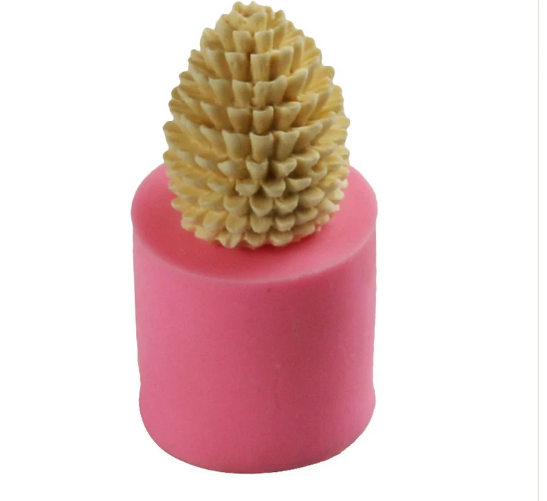 New!3D Christmas pinecone silicone soap mold candle | Дом и сад
