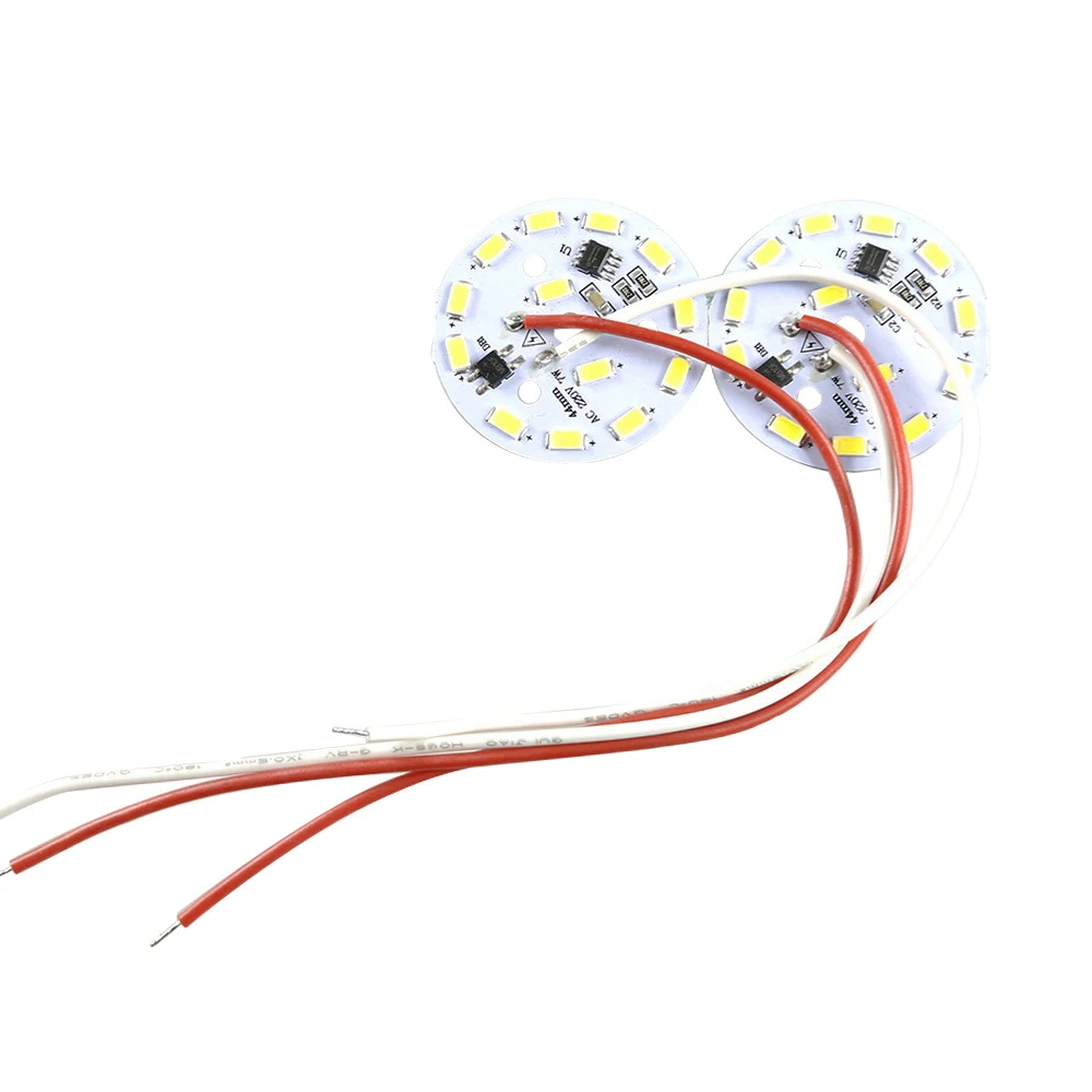 10 шт./лот светодиодная лампа 7 Вт AC 220V алюминиевая пластина свет 5730SMD
