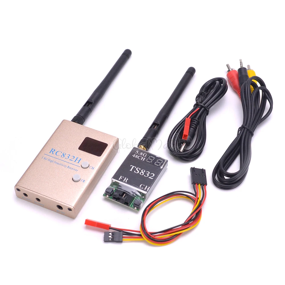 FPV Combo 48CH 5 8 Ghz 600mw передатчик приемник RC832H RC832 TS832 + антенна Fatshark для Gopro SJ4000 QAV250|fatshark